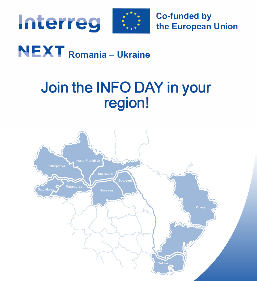 Interreg NEXT Romania – Ukraine  INFO DAY in your region!